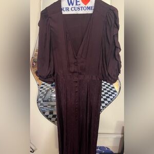 Sessun Purple silk midi dress - sz S